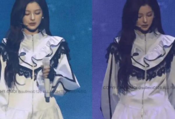 因恐高在表演中恐惧颤抖的女团爱豆 